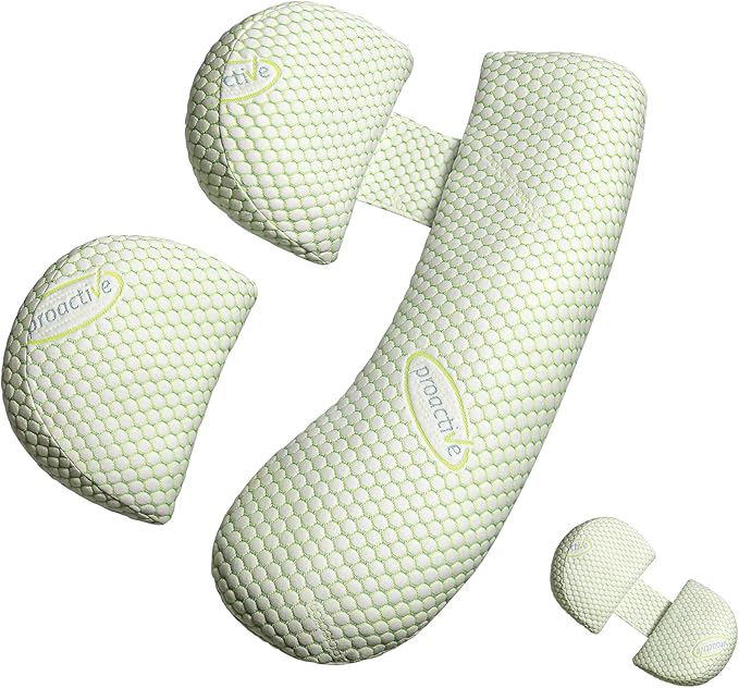 Almohada corporal de embarazo Oternal con paneles elásticos ajustables