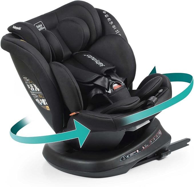 Silla de coche i-Size a contramarcha hasta 105 cm con rotación 360 grados