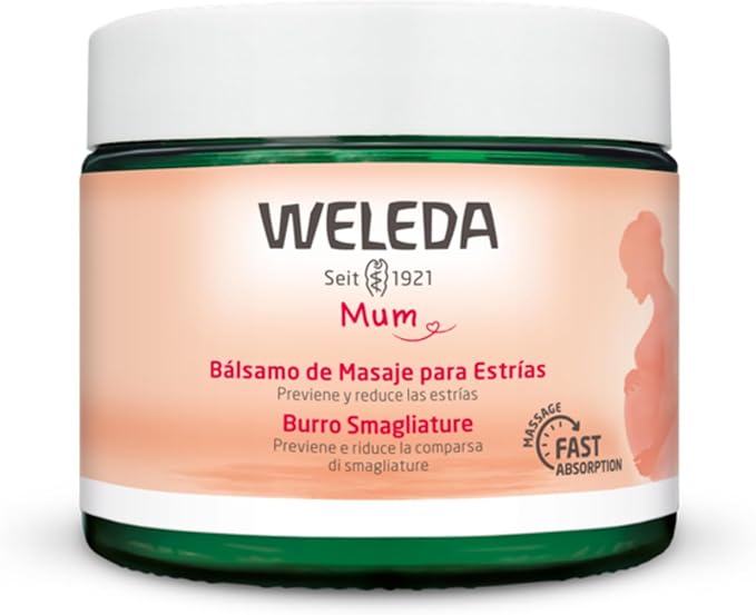 Bálsamo antiestrías Weleda con karité y jojoba de 150 ml