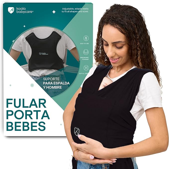 Fular portabebés elástico unisex ajustable apropiado hasta 9 kg