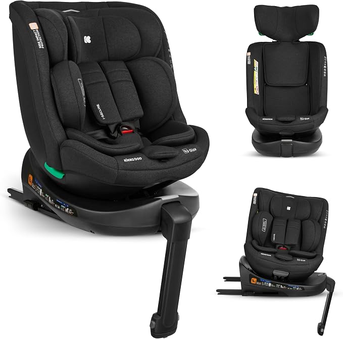 Silla de coche de grupo 0 1 2 3 con ISOFIX giratoria y protección lateral