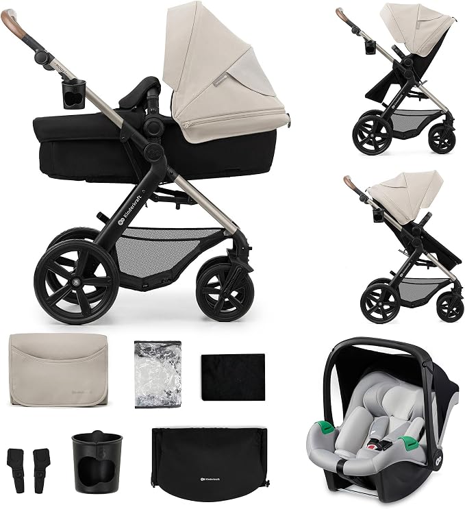 Carrito de bebé 3 en 1 con sistema de viaje y silla i-Size