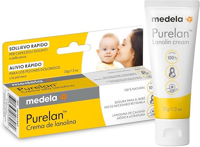 Crema de lanolina Purelan de Medela para pezones doloridos