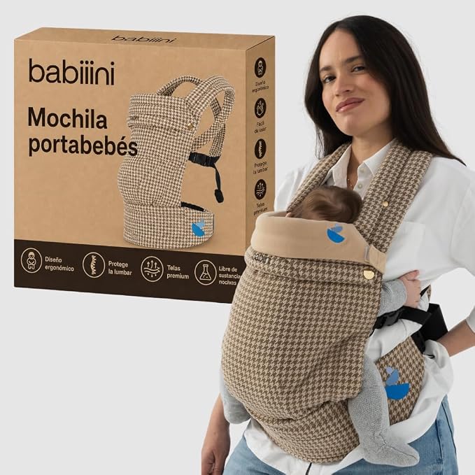 Mochila portabebés ergonómica de 3,2 a 16 kg cómoda y ajustable