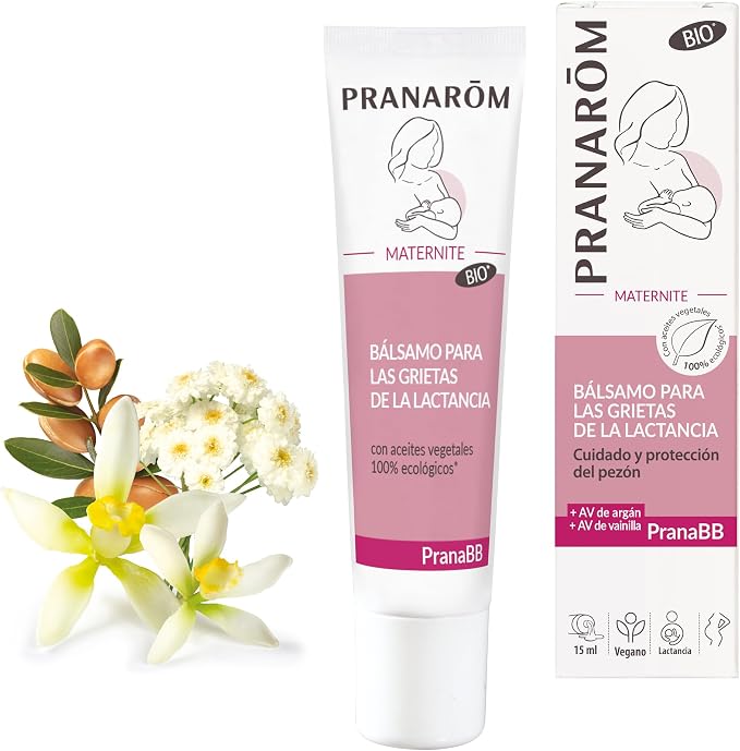 Bálsamo de lactancia PranaBB bio de 15 ml para grietas y pezones