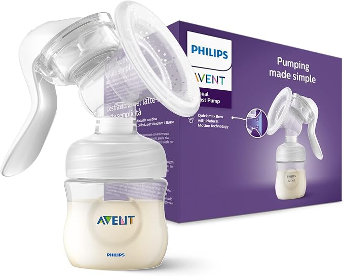 Extractor de leche manual Philips Avent sin BPA de una sola mano