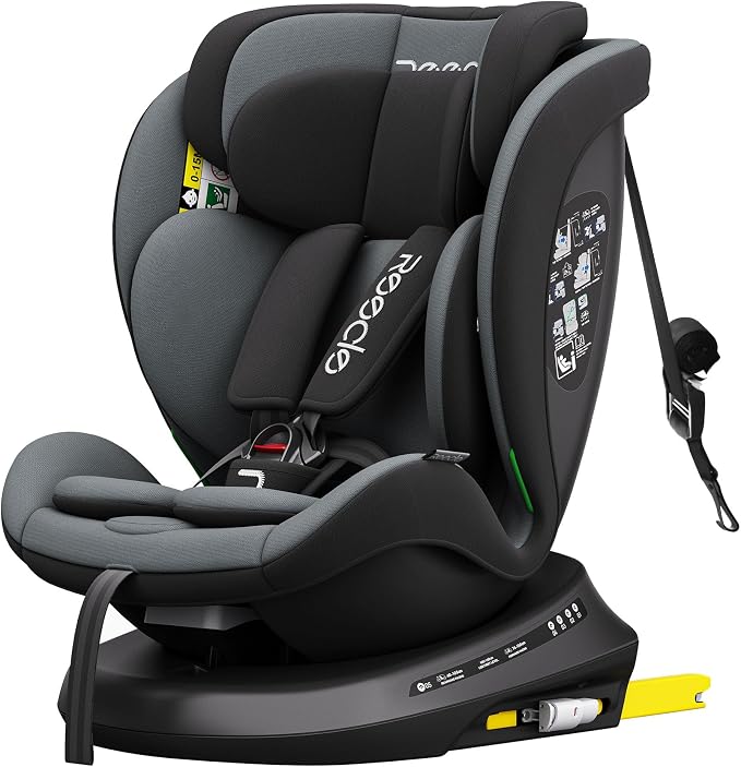 Silla de coche giratoria 360 grados con ISOFIX de 40 a 150 cm