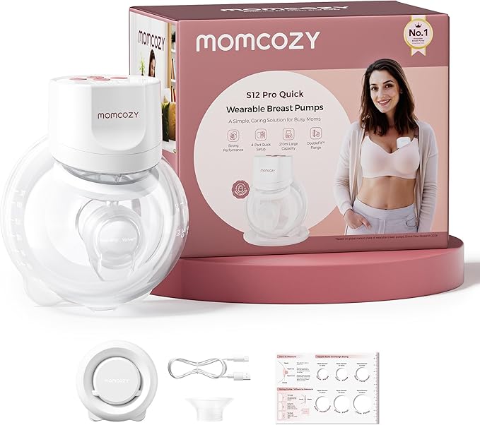 Sacaleches Momcozy S12 Pro Quick manos libres de 9 niveles