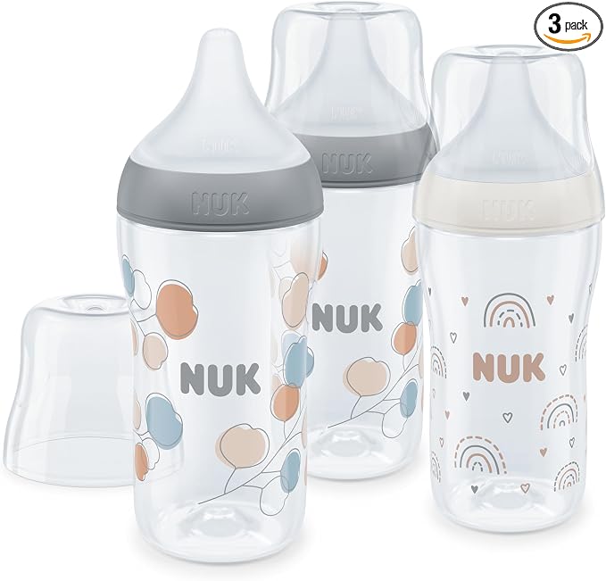 Set de biberones NUK a partir de 3 meses con ventilación anticólico