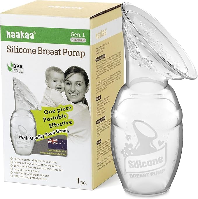 Extractor de leche manual de silicona haakaa de 100 ml